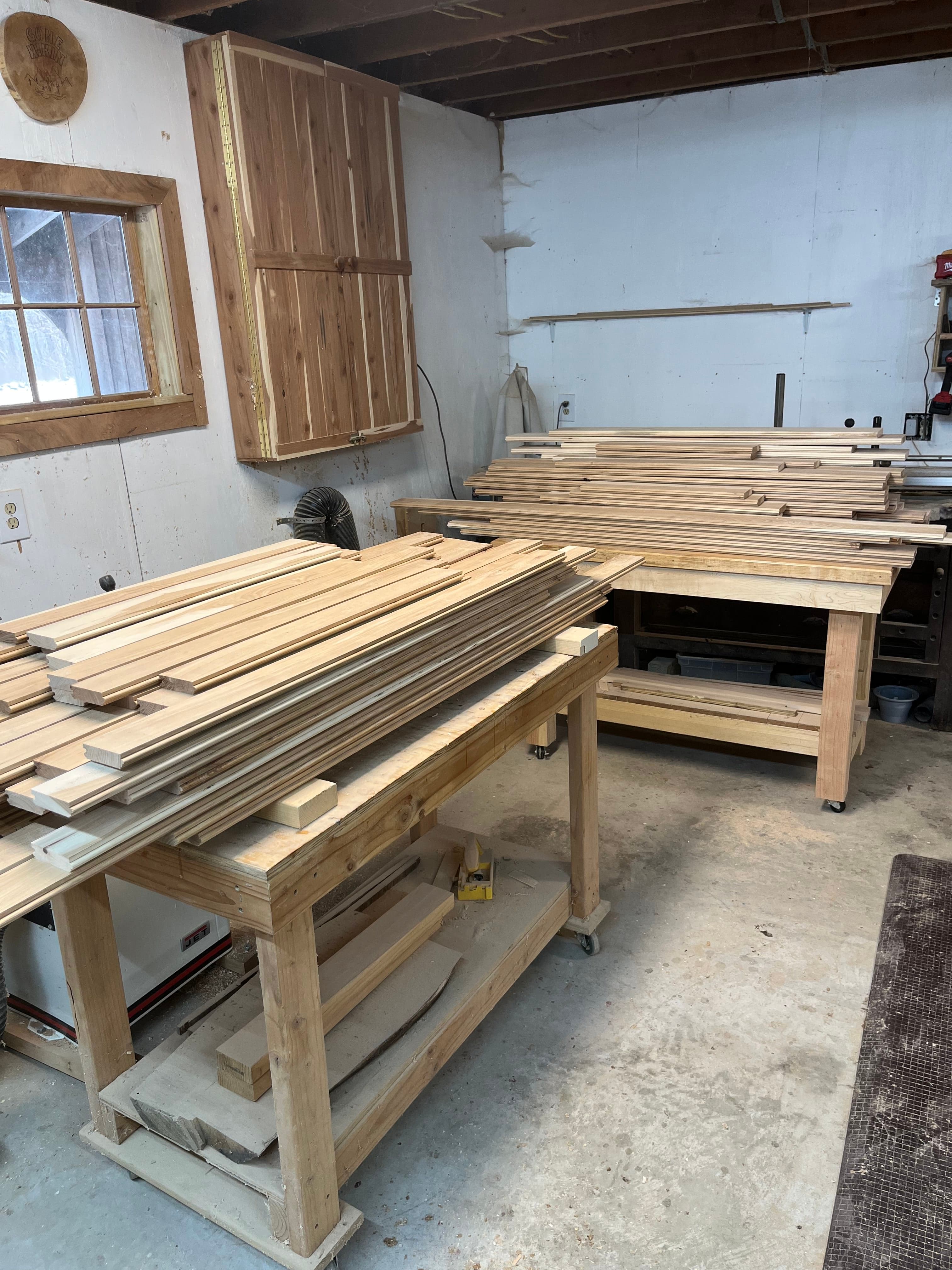 Lumber Framing In Shop | Tougas Timberworks Monroe CT
