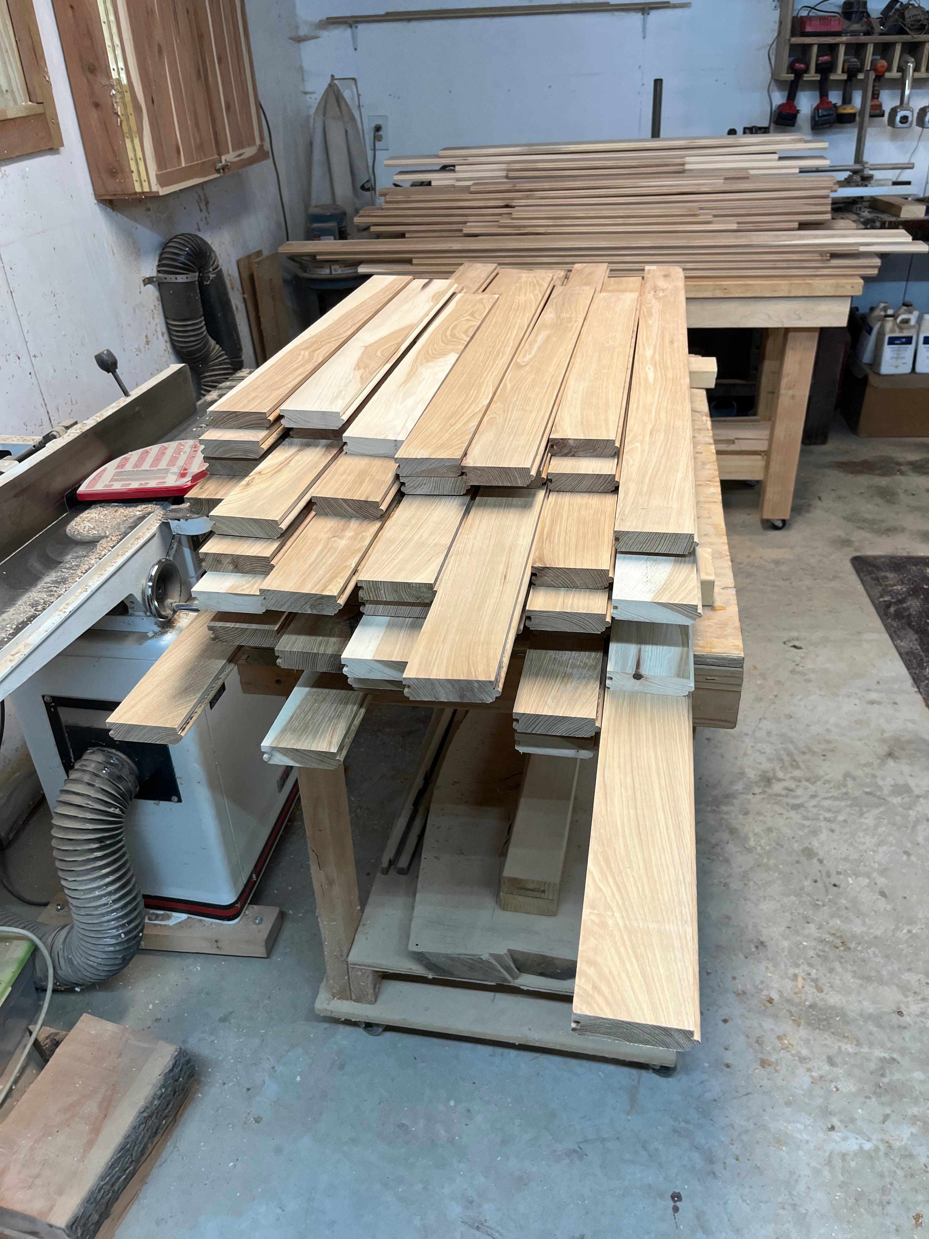 Lumber Framing In Shop | Tougas Timberworks Monroe CT