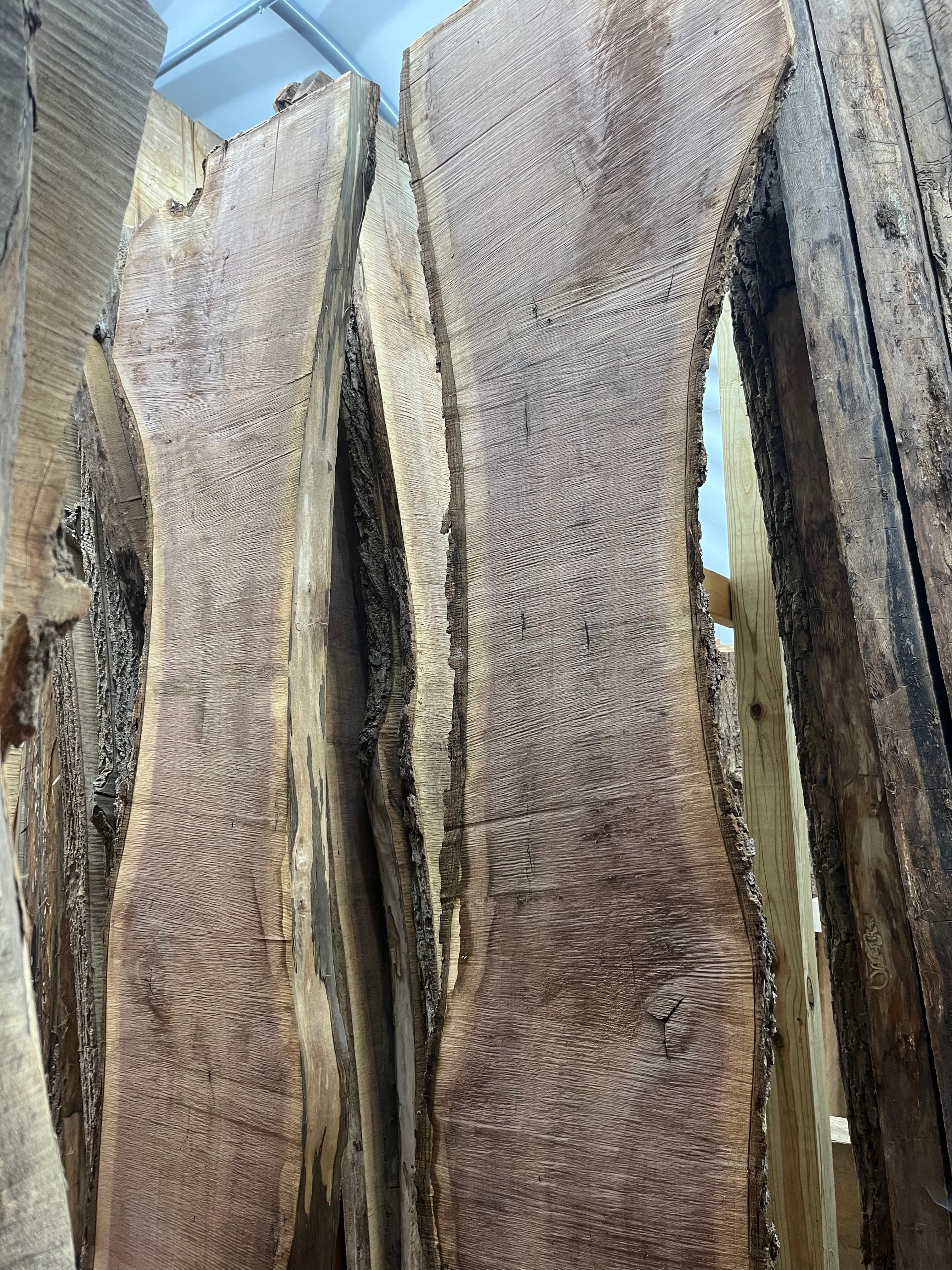 Slabs Stored Overhead In Shop | Tougas Timberworks Monroe CT
